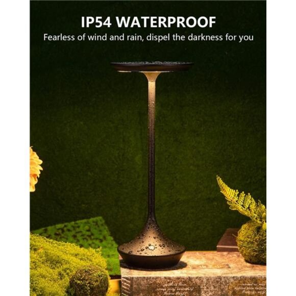 Rechargeable cordless table lamp portable LED light dimmable battery lamp - Picture 4 of 8